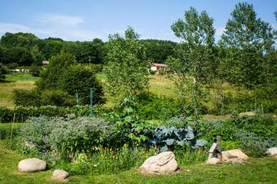 les jardins du restaurant gastronomique